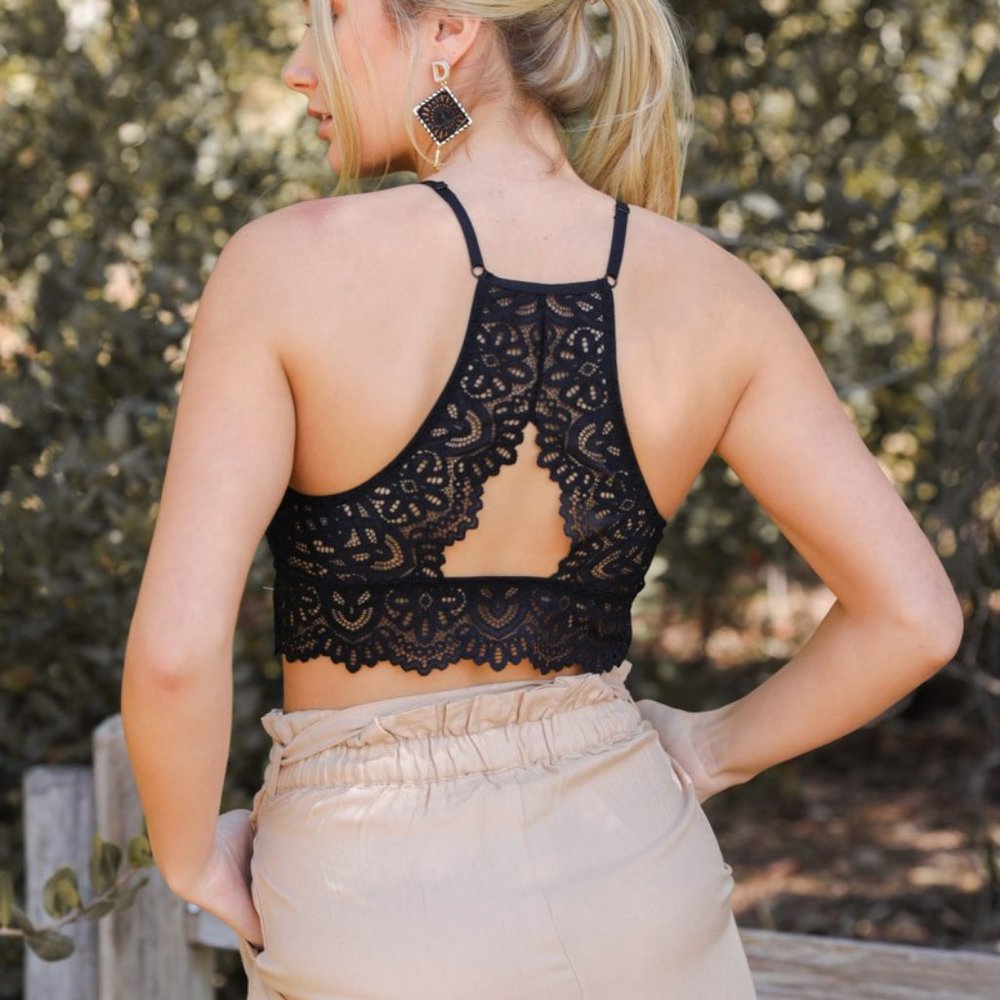 The Iris Bralette - Lace boho crop top - Picture 2 of 4